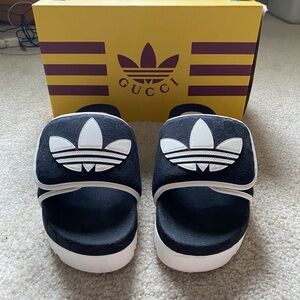 Gucci x Adidas GG Platform Sandals